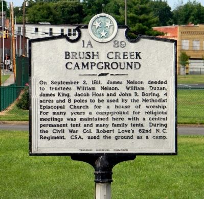 Brush Creek Campground Marker image. Click for full size.