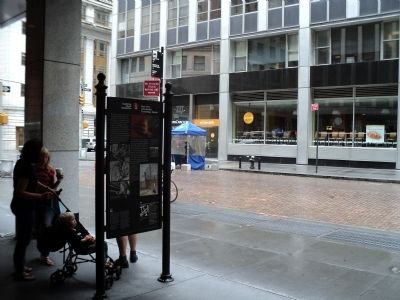 Marker in Lower Manhattan image. Click for full size.