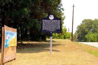 Ways Baptist Church and Stellaville School Marker image. Click for full size.