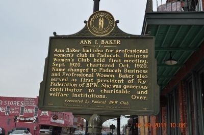 Ann I. Baker Marker image. Click for full size.