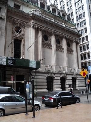 Marker in Lower Manhattan image. Click for full size.