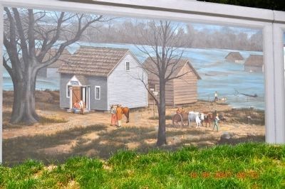 Wilmington County Courthouse (First courthouse) Mural. Click for full size. Wilmington County Courthouse (First courthouse) Mural image. Click for full size.