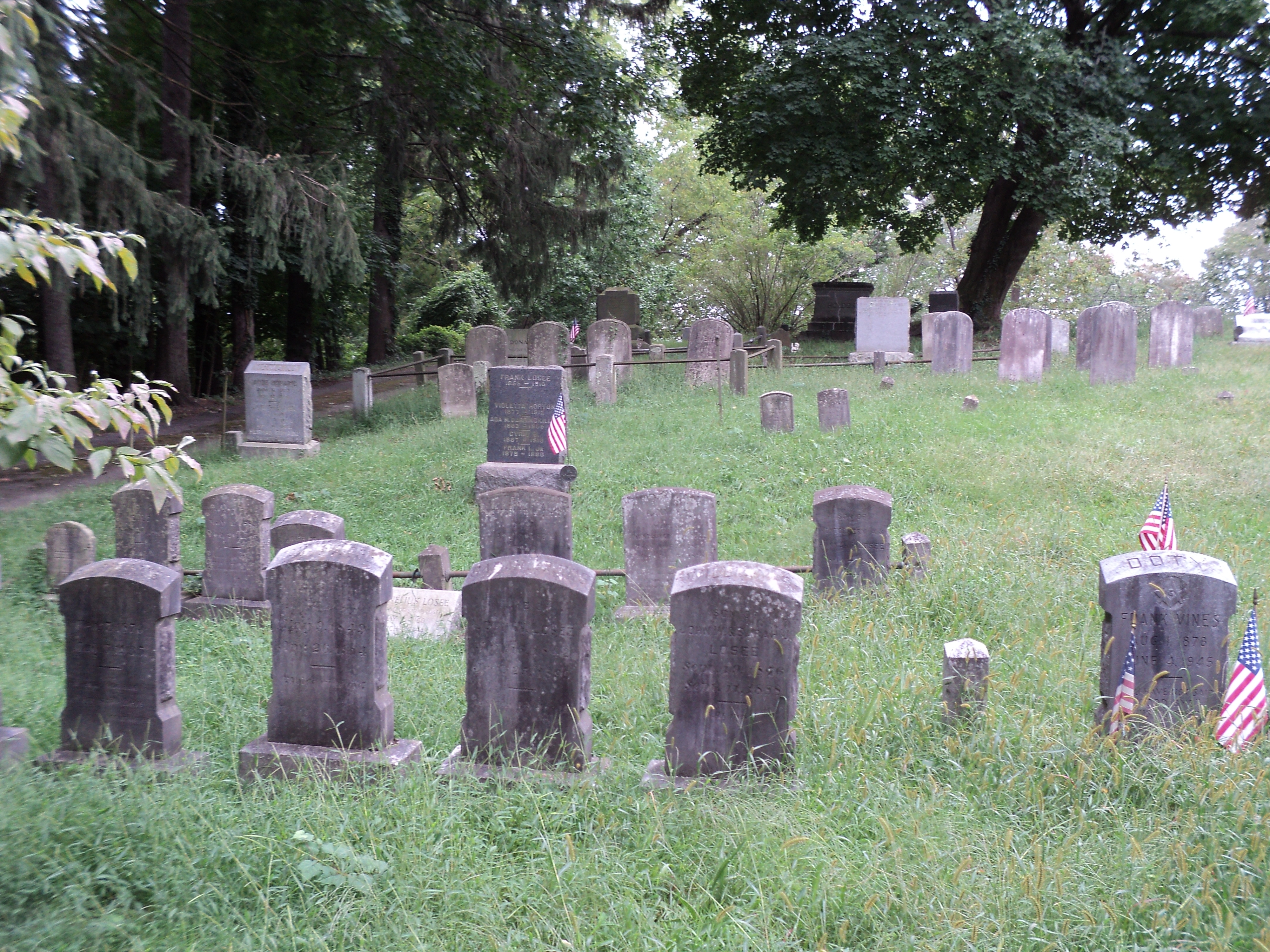 Graves in Sparta Cemetery