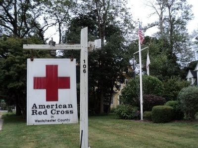 Marker at Red Cross Westchester Headquarters image. Click for full size.