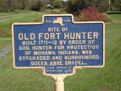 Site of Old Fort Hunter Marker image. Click for full size.