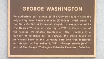 George Washington Marker image. Click for full size.