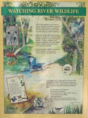 Watching River Wildlife Marker image. Click for full size.