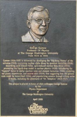 George Gamow Marker image. Click for full size.
