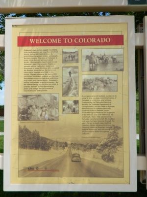 Welcome to Colorado Marker image. Click for full size.