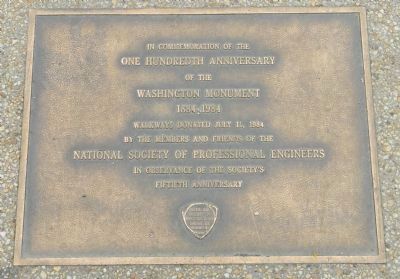 Washington Monument Marker image. Click for full size.