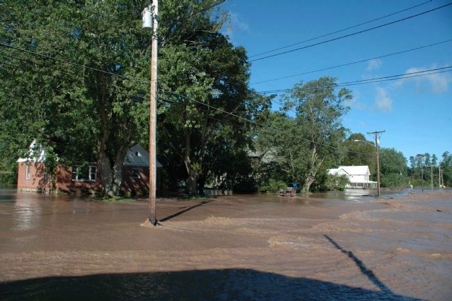 Flooding on Main Street in Fort Hunter after Hurricane Irene image. Click for full size.