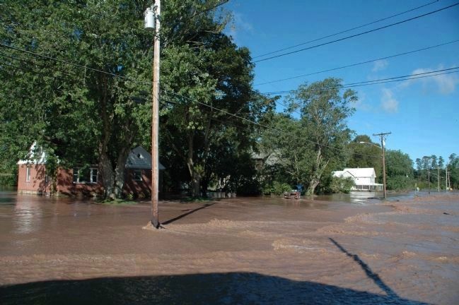 Flooding on Main Street in Fort Hunter after Hurricane Irene image. Click for full size.