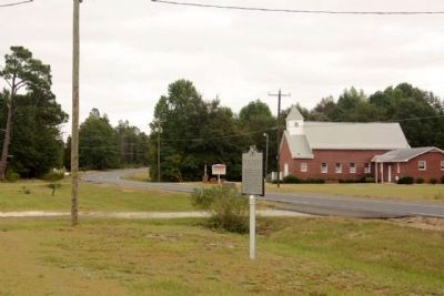 Great Branch School and Teacherage Marker looking east along Neeses Highway. Click for full size. Great Branch School and Teacherage Marker looking east along Neeses Highway image. Click for full size.