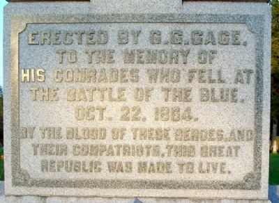 Battle of the Blue Monument image. Click for full size.