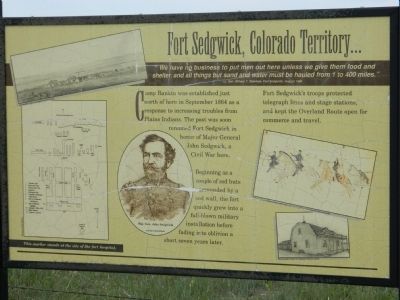Fort Sedgwick, Colorado Territory Marker image. Click for full size.