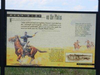 Hard Duty on the Plains Marker image. Click for full size.