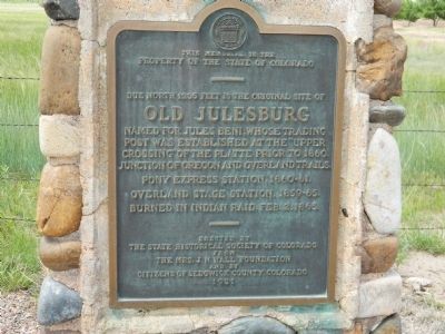 Old Julesburg Marker image. Click for full size.