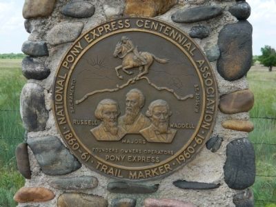 National Pony Express Centennial Association Trail marker image. Click for full size.