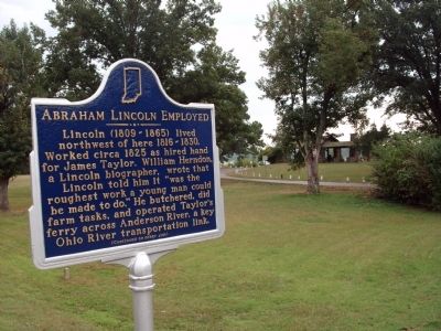 Side 'One' - - Abraham Lincoln Employed Marker. Click for full size. Side 'One' - - Abraham Lincoln Employed Marker image. Click for full size.