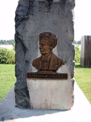 End View - - Abraham Lincoln Marker image. Click for full size.