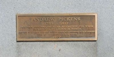 Andrew Pickens Marker image. Click for full size.