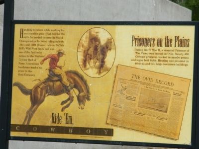 Prisoners on the Plains / Ride 'Em Cowboy Marker image. Click for full size.