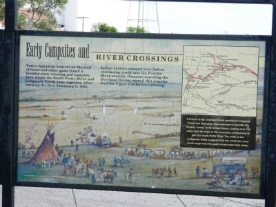 Early Campsites and River Crossings Marker image. Click for full size.