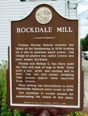 Rockdale Mill Marker image. Click for full size.