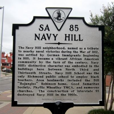 Navy Hill Marker image. Click for full size.