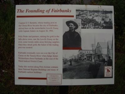 The Founding of Fairbanks Marker image. Click for full size.