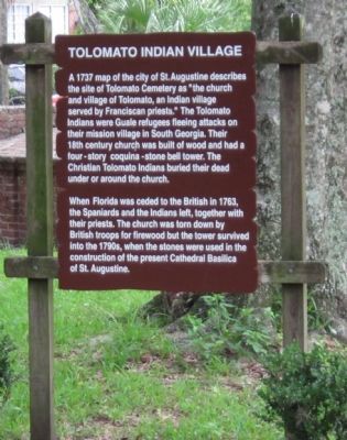 Tolomato Indian Village Marker image. Click for full size.