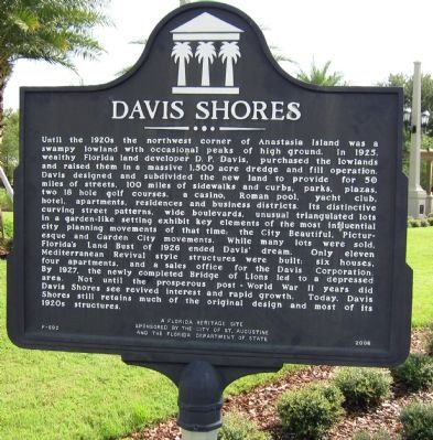 Davis Shores Marker image. Click for full size.