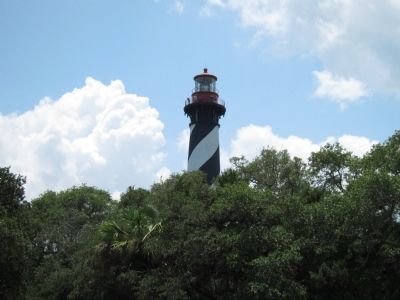 St. Augustine Lighthouse from the Marker Location image. Click for full size.