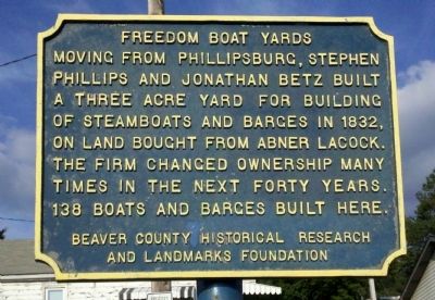 Freedom Boat Yards Marker image. Click for full size.