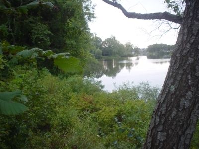 A view of the shoe pond from the marker. image. Click for full size.
