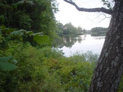 A view of the shoe pond from the marker.. Click for full size. A view of the shoe pond from the marker. image. Click for full size.