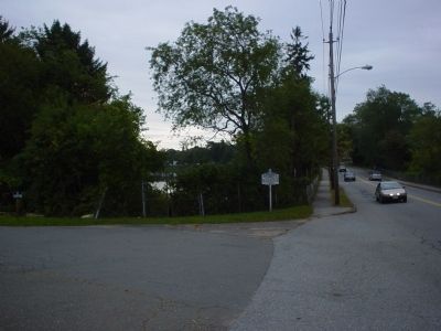 Marker as seen heading west on McKay Street. Click for full size. Marker as seen heading west on McKay Street image. Click for full size.