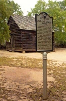 Laurence Corley House Marker, reverse side image. Click for full size.