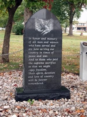 Veterans Memorial Marker. Click for full size. Veterans Memorial Marker image. Click for full size.