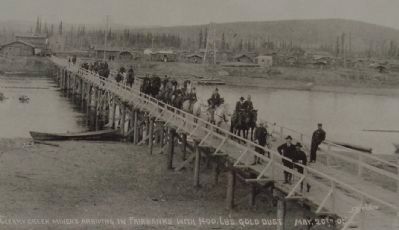 Cleary Creek miners arriving in Fairbanks with 1400 lbs. gold dust. May 20th 09 image. Click for full size.