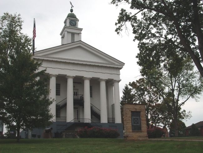 South/West Corner - - Orange County Courthouse - - Paoli, Indiana image. Click for full size.