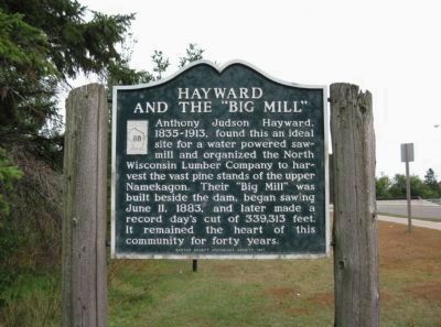Hayward and the "Big Mill" Marker image. Click for full size.