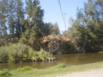 Likely location of the old Skaggs Bridge. Click for full size. Likely location of the old Skaggs Bridge image. Click for full size.