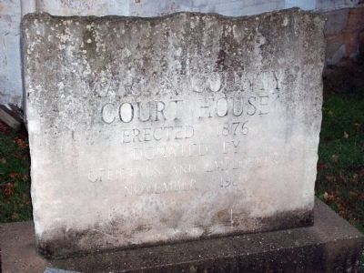 Engraved Stone - - "Martin County Court House" image. Click for full size.