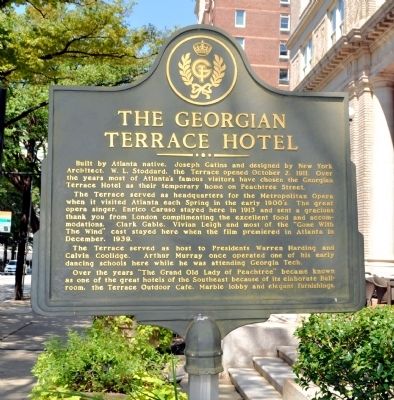 The Georgian Terrace Hotel Marker image. Click for full size.