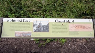 Richmond Dock / Chapel Island Marker image. Click for full size.