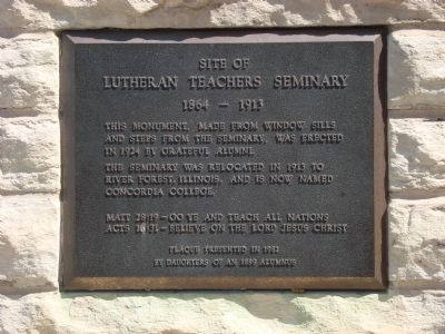 Site of Lutheran Teachers Seminary Marker image. Click for full size.