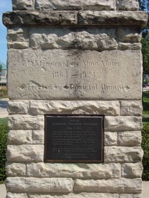 Site of Lutheran Teachers Seminary Marker image. Click for full size.