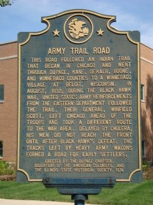 Army Trail Road Marker image. Click for full size.