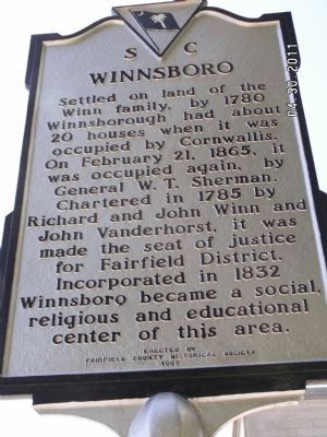 Winnsboro Marker image. Click for full size.